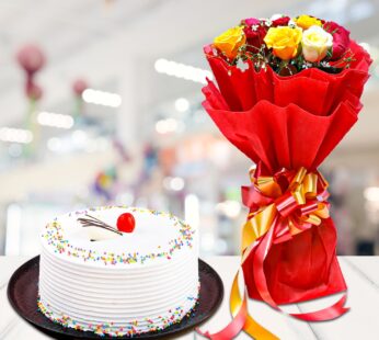 Flower And Cake Hamper