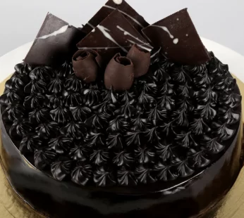 Fudge Brownie Truffle Cake