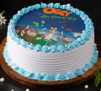 Oggy Vanilla Poster Cake