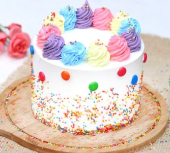 Sprinkled Gems Cake