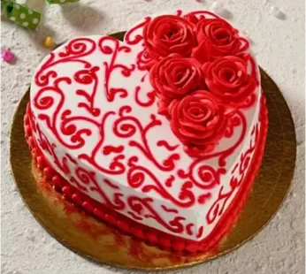 Valentine Heart Shape Cake