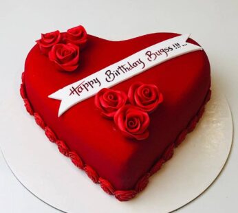 Red Heart Cake