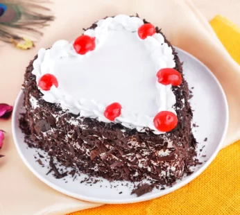 Black Forest Heart Shape Cake