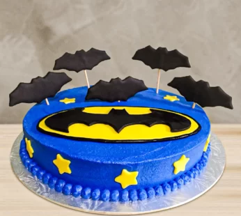 Blue Batman Fondant Cake