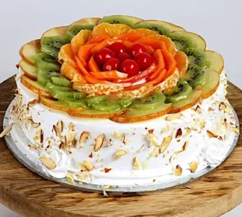 Creamy Vanilla Fruit Cake