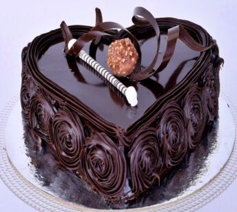 Ferrero Rocher Heart Shaped Chocolate Cake