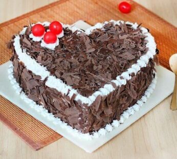 Black Forest Heart Shape Cake