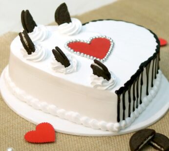 Heart Shape Vanilla Cake