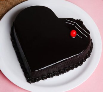 Heart Shaped Chocolate Cake