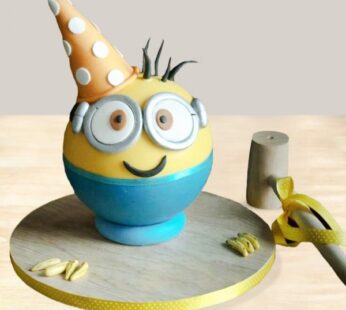 Minion Pinata Cake