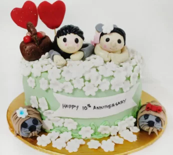 Mom & Dad Anniversary Cake