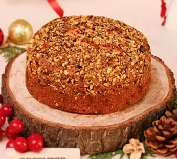 Pistachio & Pomegranate Dry Cake