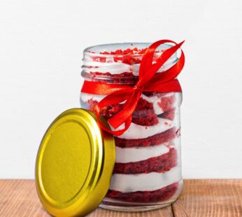 Red Velvet Cake Dessert Jar Cake