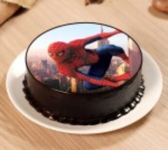 Spiderman Photo Cake