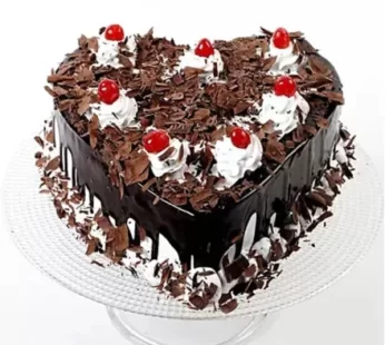 Black Forest Heart Shape Cake