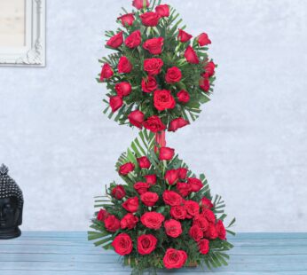 50 Red Roses Premium Arrangement