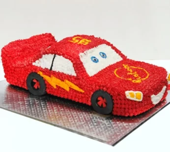 Brand New Red White Car Theme Cake