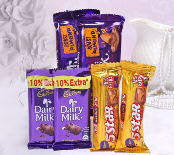 Cadbury Dairy Milk and 5 Star with Free Gift Pack