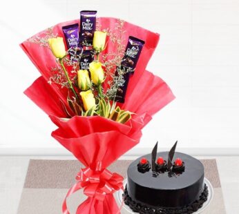 Chocolates Roses n Cake