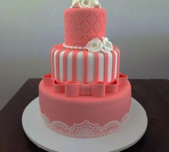 Decorative Fondant Wedding Cake