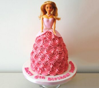 Floral Barbie Cake