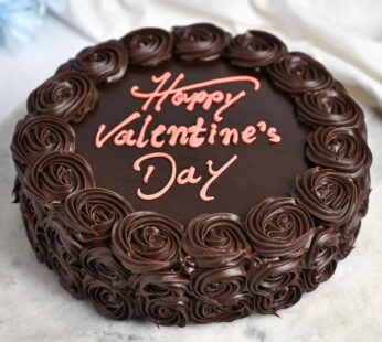 Happy Valentines Day Chocolate Cake