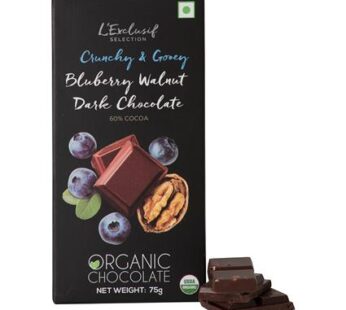 LE ORG CHO BAR BLUEBERRY WALNUT 75G