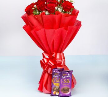 Red Roses With Chocolates