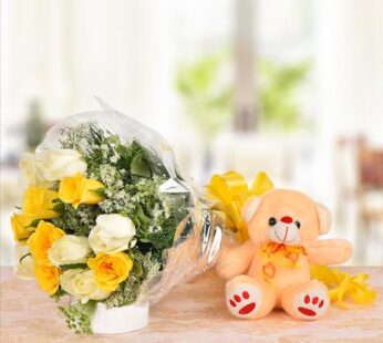 Roses N Teddy Bear