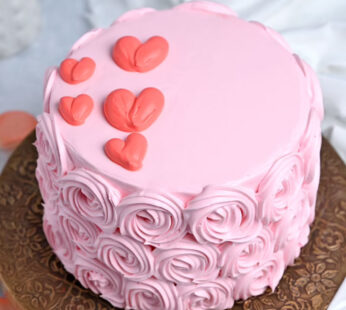 Swirl Licious Strawberry Cake