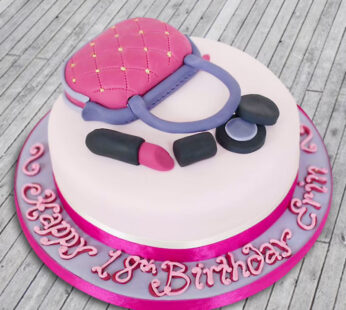 Theme Makeup Fondant Cake