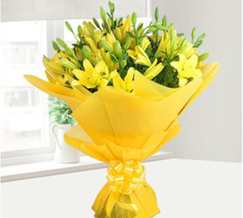 Yellow Lilies Bouquet