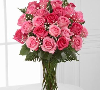 Magnificent Sweet Pink – 24 Pink Roses