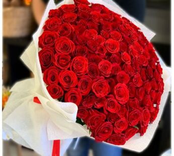 100 Red Roses Bouquet