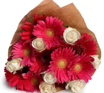 Gerbera and Rose Bouquet