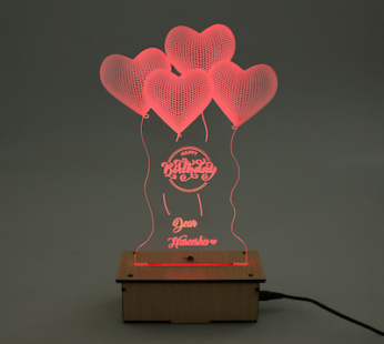 Heart 3D Illusion Lamp