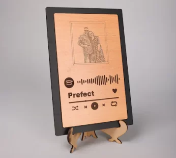 Spotify Engraved Wooden Frame