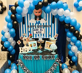 Boss Baby Theme Decor Set Up