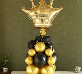 Golden Crown Balloon Bouquet