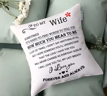 Letter To Wife Cushion