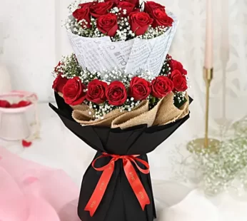 Two Layered Love Rose Bouquet