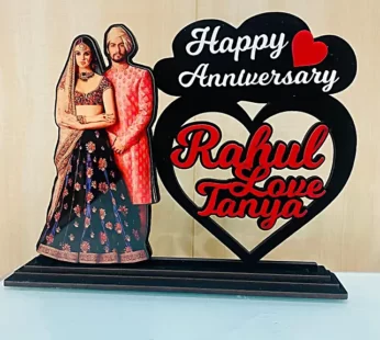 Personalised Anniversary Couple Cutout Table Top