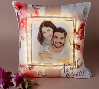 Personalised Love Affair LED Cushion