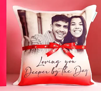 Personalised Loving You Deeper Cushion Hand Delivery