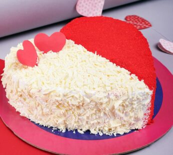 Red Velvet Love Heart Shaped Cake