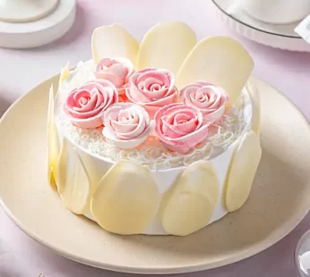 Rosy White Forest Cake- Half Kg