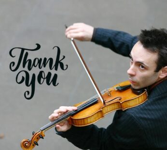 Violin Song Thank You Note