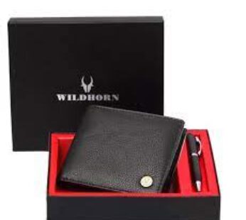 Wildhorn Mens Classy Wallet Combo Black