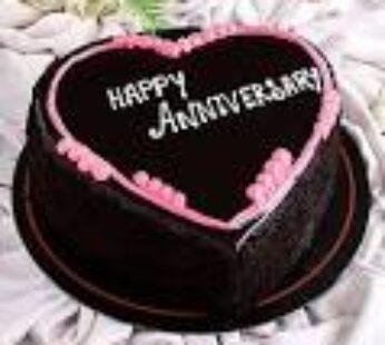 Happy Anniversary Heart Shaped Cake- Half Kg