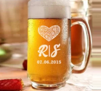 A Hearty Alphabet Engraved Beer Mug